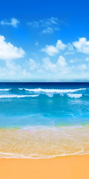 Beautiful Summer Beach Horizon Wallpaper