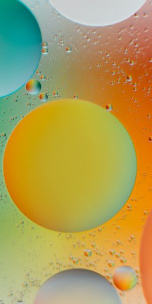 Phone wallpaper: Motley, Multicolored, Bubbles, Abstract, Gradient free download