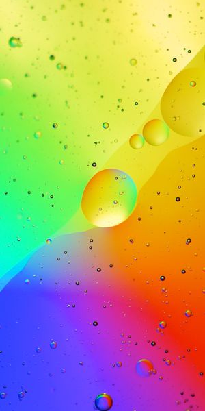 Phone wallpaper: Macro, Multicolored, Motley, Texture, Liquid, Bubbles free download