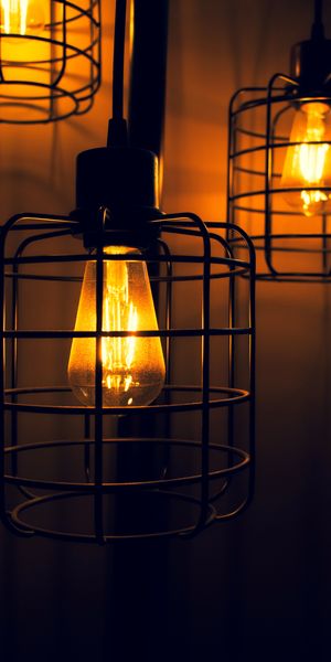 Phone wallpaper: Light Bulbs, Lights, Light, Shine, Lanterns, Electricity, Dark free download