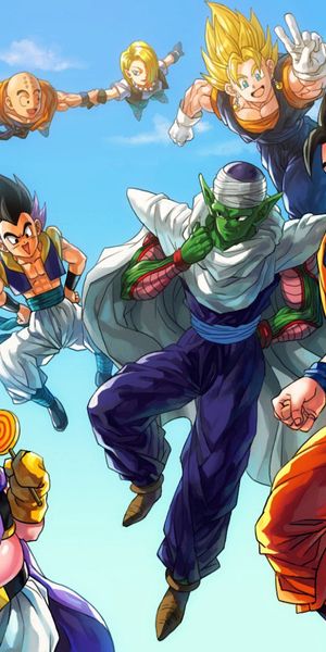 Vibrant Dragon Ball Z Character Wallpaper for Your Mobile Device