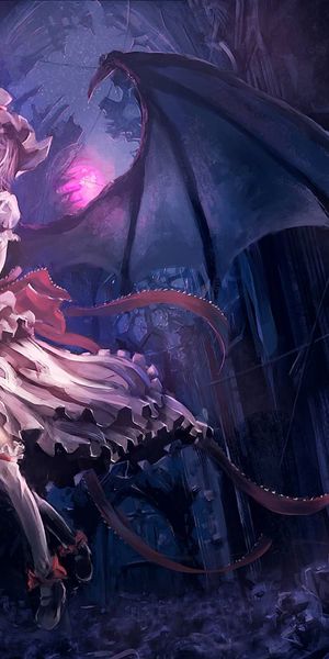 Enchanting HD Phone Background Featuring Remilia Scarlet and Sakuya Izayoi from Touhou