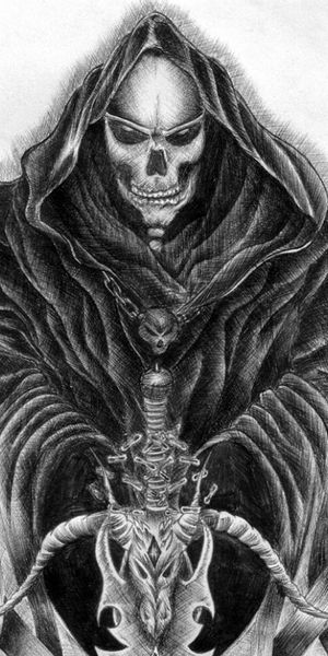 Dark Grim Reaper Artwork for Mobile Wallpaper