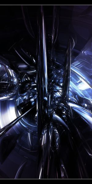 Phone wallpaper: Abstract, Dark, Shapes, Cgi free download