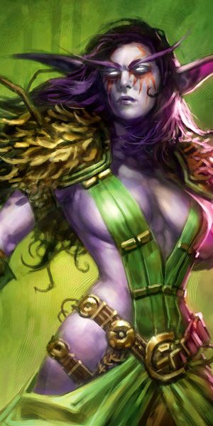 Enchanting Night Elf Druid from World of Warcraft