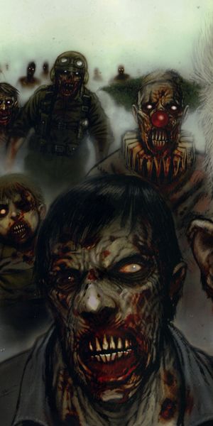 Chilling Zombie Phone Wallpaper: A Haunting Undead Scene for Your Device