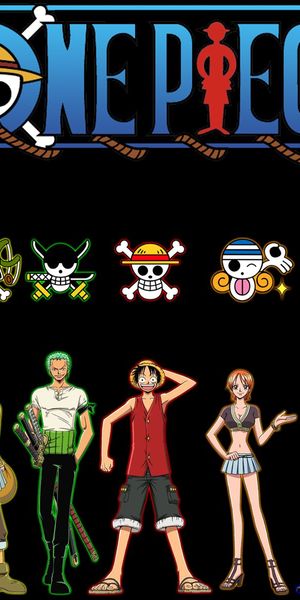 Vibrant One Piece Character Wallpaper Featuring Luffy, Nami, Zoro and More