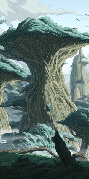 Phone wallpaper: Trees, Landscape, That's Incredible, Fiction, Art free download
