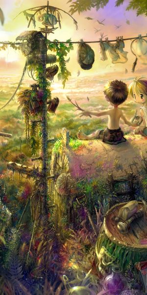 Enchanting Ultra HD Phone Wallpaper: Artistic Forest Landscape