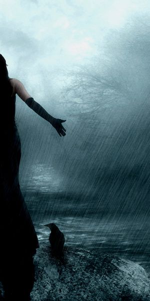 High-Quality Gothic Dark Phone Wallpaper Featuring a Mysterious Figure