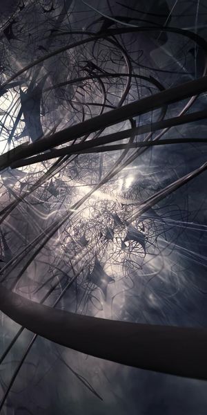 Mesmerizing Dark Abstract Art for Your Mobile Wallpaper