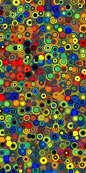 Vibrant Abstract Multicolored Pattern with Circles