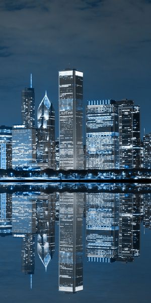 Chicago Night Skyline Wallpaper - Beautiful Cityscape
