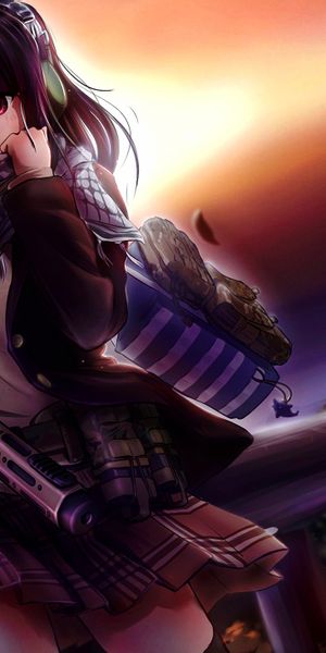 Phone wallpaper: Anime, Girl, Woman Warrior free download