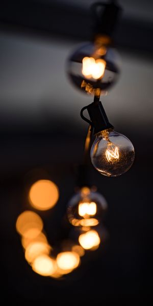 Amazing Glowing Garland Lights for Your Mobile Wallpaper