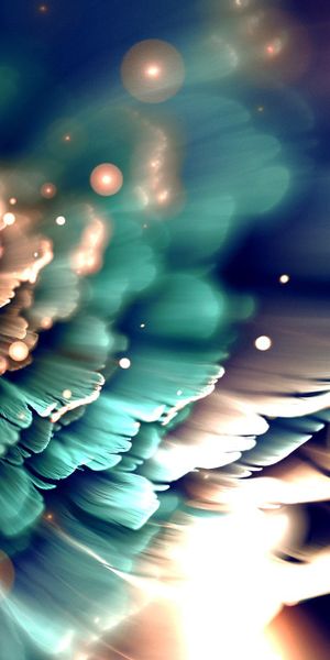 Phone wallpaper: Flowers, Flower, Blur, Fractal, Artistic free download