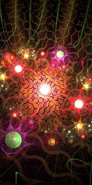 Phone wallpaper: Fractal, Motley, Multicolored, Immersion, Patterns, Abstract free download
