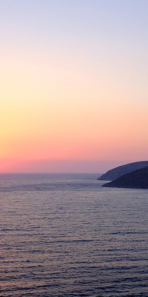 Phone wallpaper: Nature, Horizon, Sunset, Sea, Sun, Pink free download