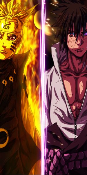 Naruto and Sasuke Duel Wallpaper for Anime Lovers