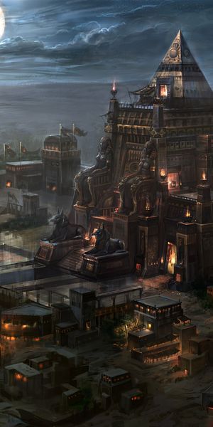 Explore the Enchanting Egyptian Cityscape Wallpaper from Kingdom Under Fire II