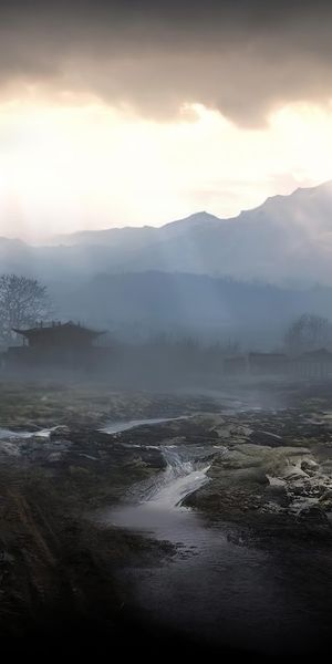 Epic Battlefield Scene with Soldier and Tank for Phone Wallpaper