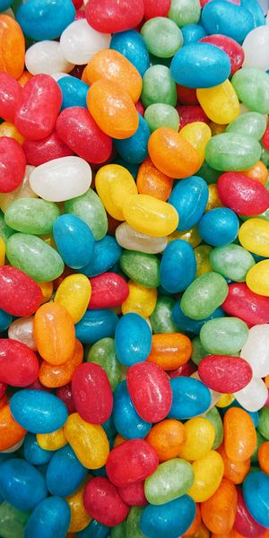 Vibrant Multicolored Jelly Beans Wallpaper for Your Mobile