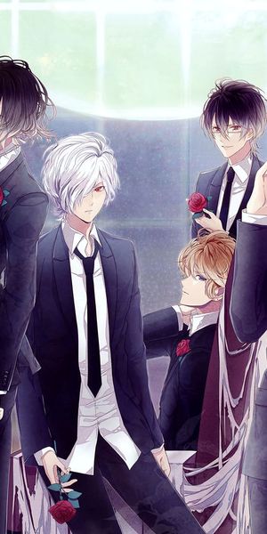Phone wallpaper: Anime, Night, Teddy Bear, Rose, Blonde, Yellow Eyes, Green Eyes, Blue Eyes, Vampire
