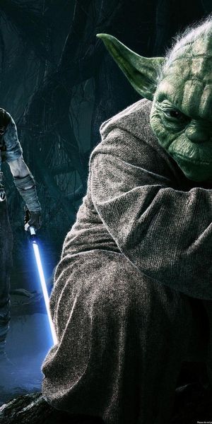 Master Yoda and Jedi from Star Wars Mobile Wallpaper