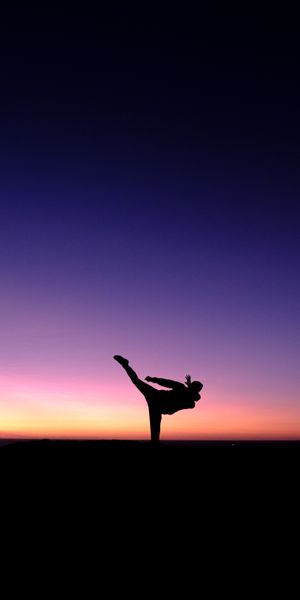 Phone wallpaper: Sunset, Horizon, Silhouette, Dark free download