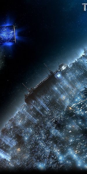 Transformers The Game: Stunning Blue Sci-Fi Wallpaper for Mobile