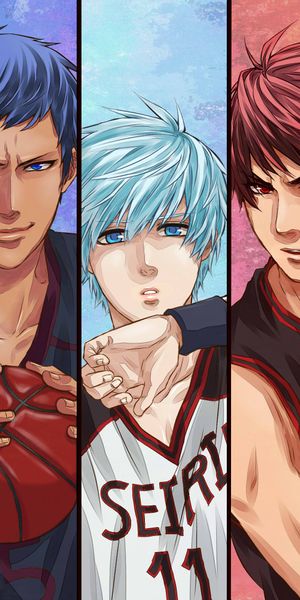 Vibrant Kuroko's Basketball Characters Wallpaper for Your Phone
