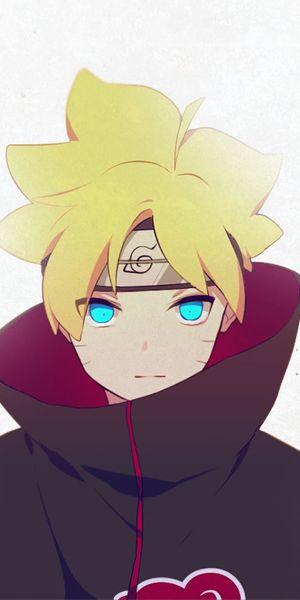 Boruto Uzumaki in Akatsuki Cloak - Stunning Anime Wallpaper