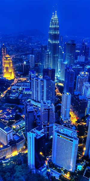 Kuala Lumpur Night Cityscape in Stunning HDR