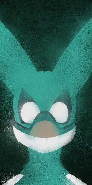 Minimalist Izuku Midoriya from My Hero Academia Wallpaper