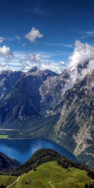 Phone wallpaper: River, Mountains, Mountain, Earth, Cloud, Landscape free download