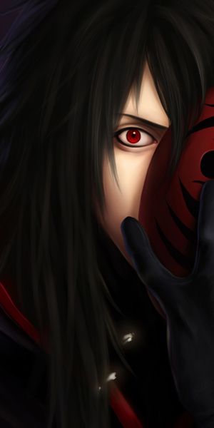 Madara Uchiha with Sharingan - Iconic Naruto Character Wallpaper