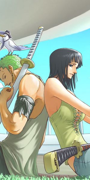 Nico Robin and Roronoa Zoro - One Piece Anime Wallpaper
