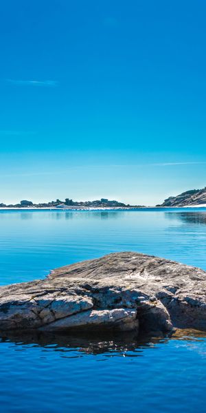 Phone wallpaper: Nature, Lake, Mountains, Blue Water free download