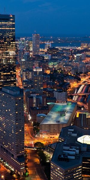 Phone wallpaper: Massachusetts, Boston, Cityscape, Town, Usa, Cities, Light, Man Made, Night free do