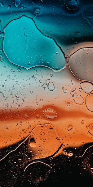 Vibrant Multicolored Abstract Glass Drops iPhone Wallpaper for Unique Style