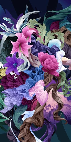 Breathtaking Colorful Floral Patterns for Your Phone Wallpaper