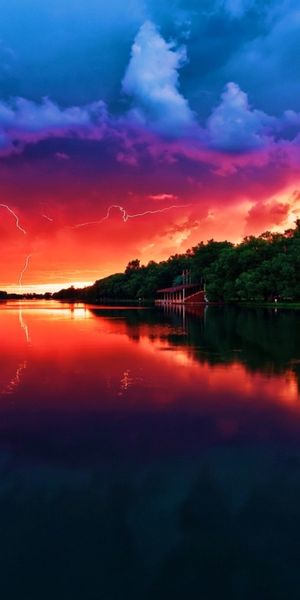 Breathtaking Sunset Reflection on Water