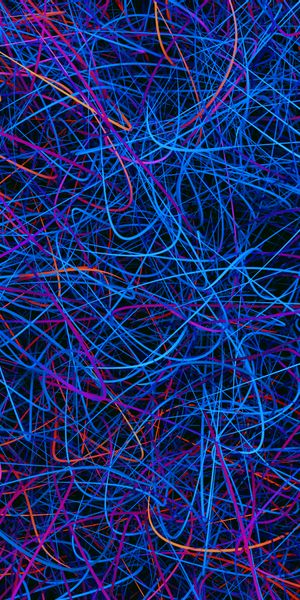 Vibrant Multicolored Neon Lines Background
