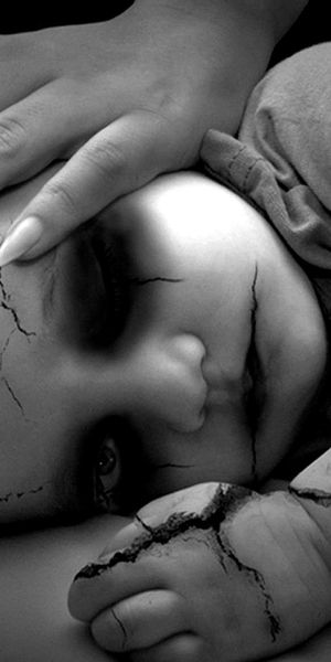 Creepy Dark Baby Doll Wallpaper