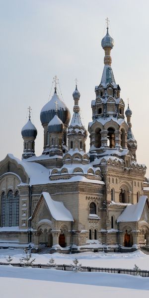 4K Wallpaper of Spassky Temple in Kukoboy Village, Yaroslavl Region, Russia