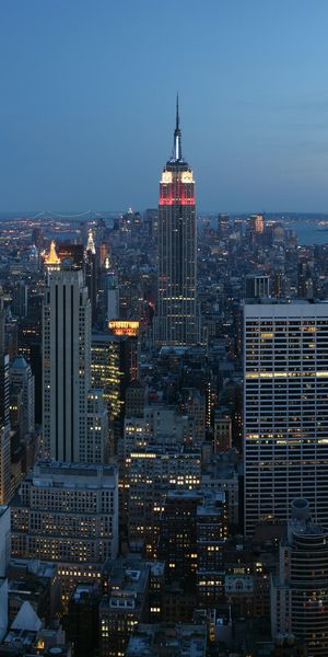 Phone wallpaper: Empire State Building, Architecture, Cityscape, Skyscraper, Building, New York, Man