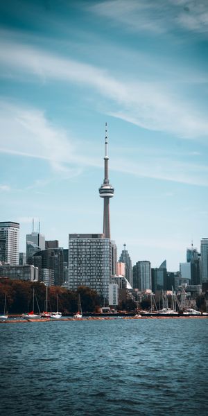 Breathtaking Toronto Skyline Featuring the Iconic CN Tower