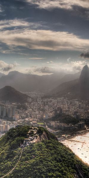 Breathtaking Rio de Janeiro Cityscape Phone Wallpaper for Nature Lovers