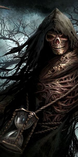 Dark Grim Reaper Wallpaper for Mobile - Mysterious and Haunting
