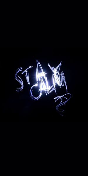 Stay Calm Light Art - Dark Freezelight Wallpaper